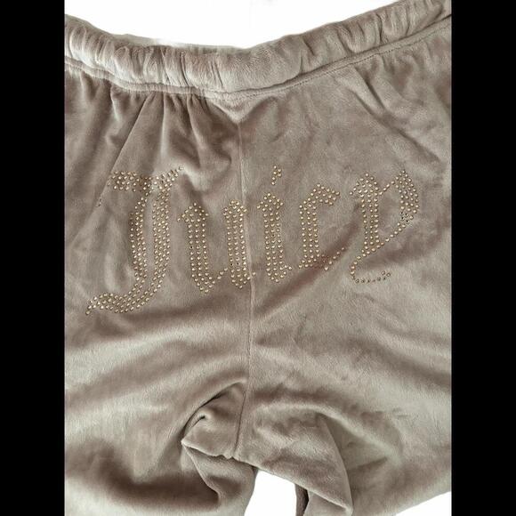 NWOT Juicy Couture Velour Sweatpants - Pink with Rhinestones - Picture 1 of 5